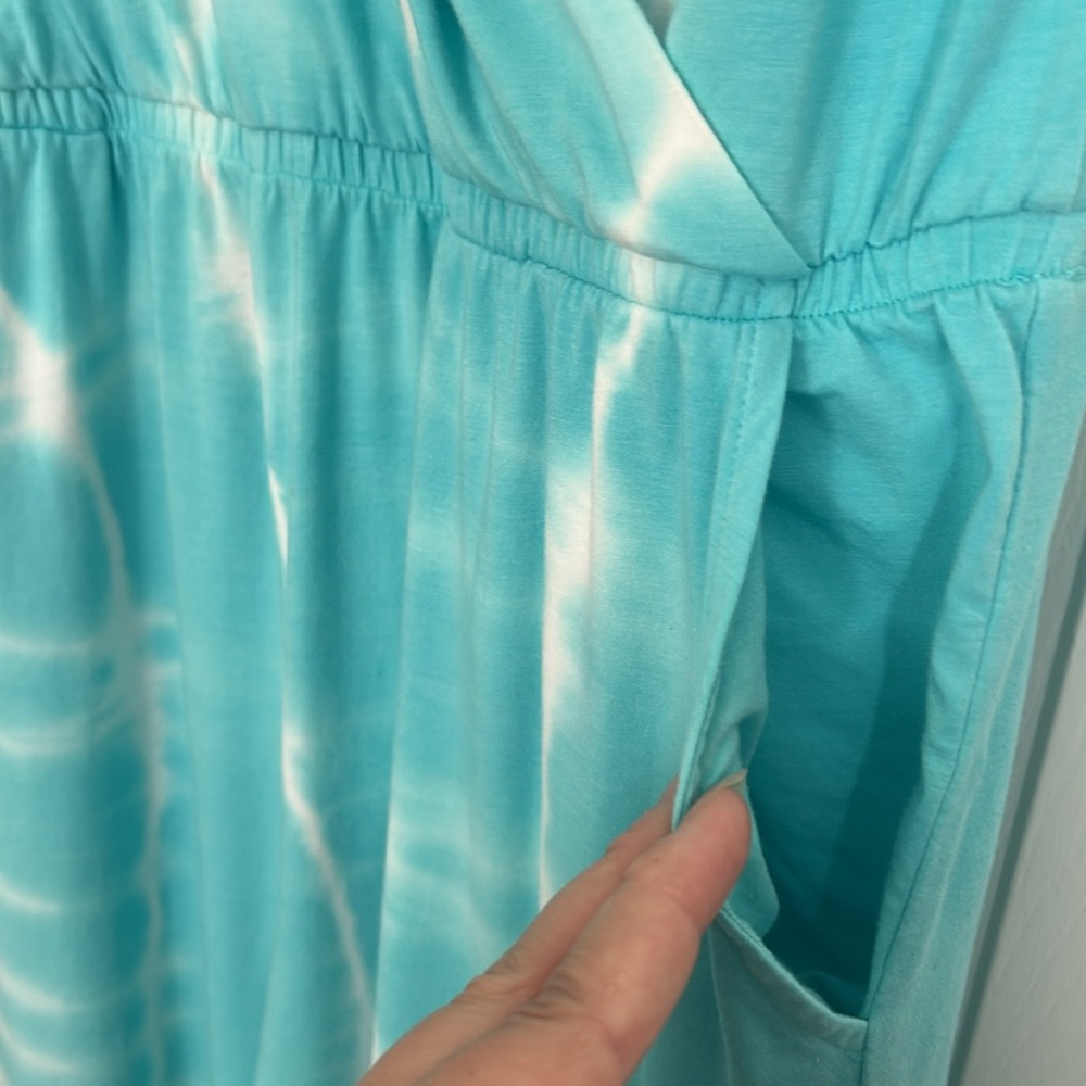 FRESH PRODUCE Luna Blue Soleil OPHELIA STRETCH Knit JUMPSUIT XL - Picture 5 of 7